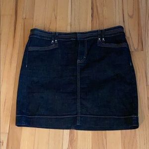 White House Black Market Mini Jean Skirt